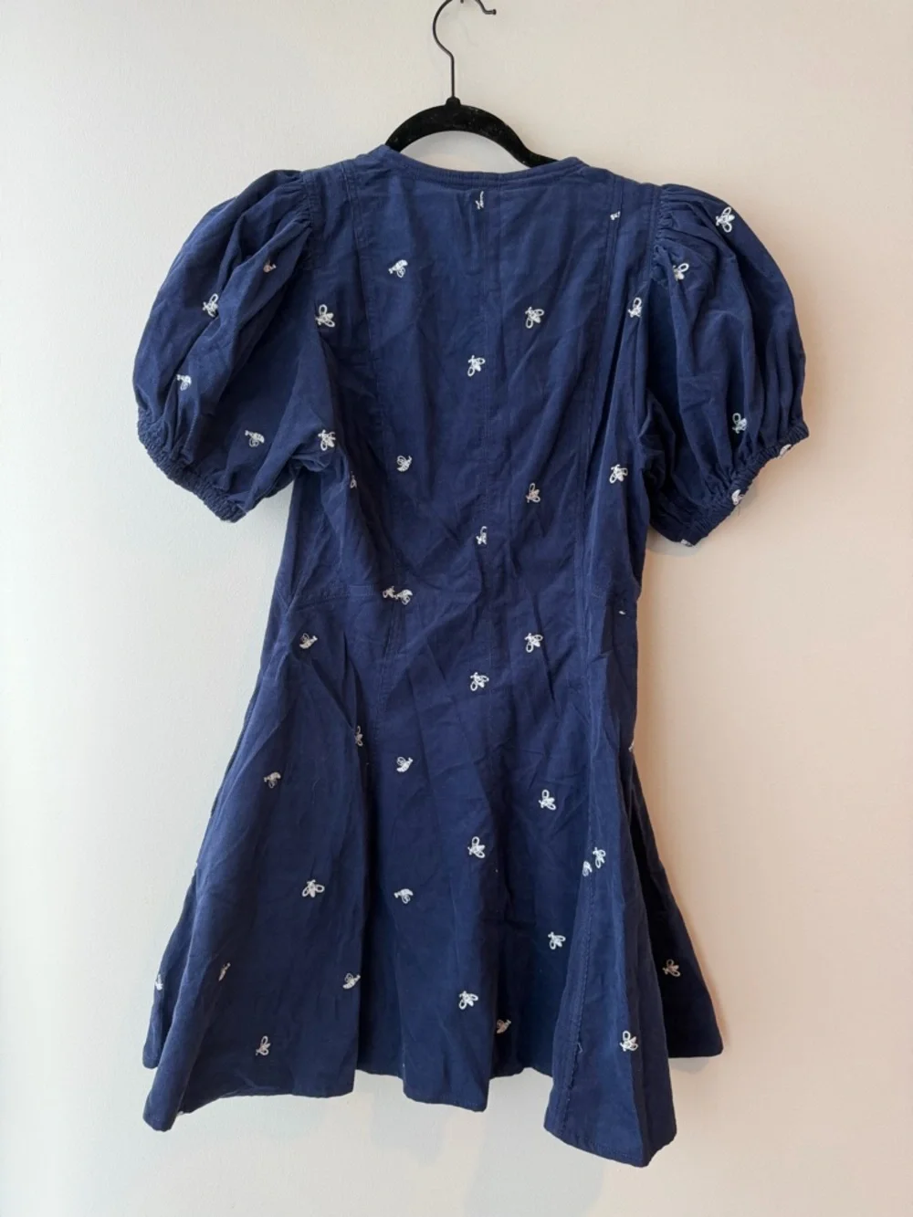 Anthropologie Calder Puff-Sleeve Corduroy Mini Dress NWT - Picture 5 of 6